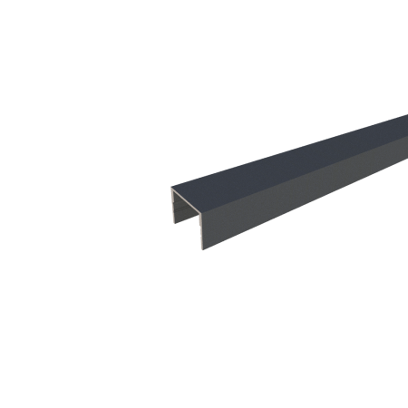 Profil inchidere lamela gard, 20x20mm, aluminiu